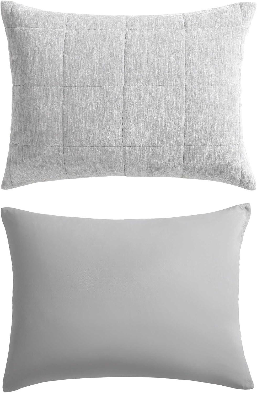 Vera Wang Vera Wang Chenille Box Solid Reversible Quilt Set