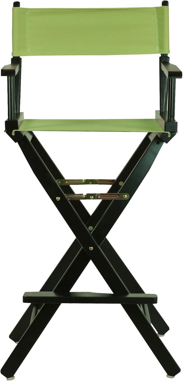 "30" Director's Chair Black Frame-Lime Green Canvas"