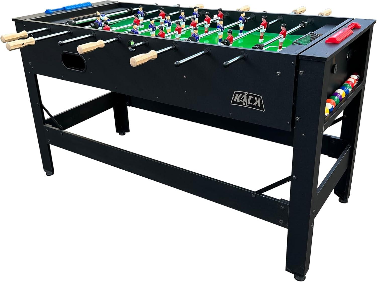 KICK Foosball Tables KICK Twain 48" 2-in-1 Swivel Multi Game Table - Billiards & Foosball-Home & Game Room Entertainment