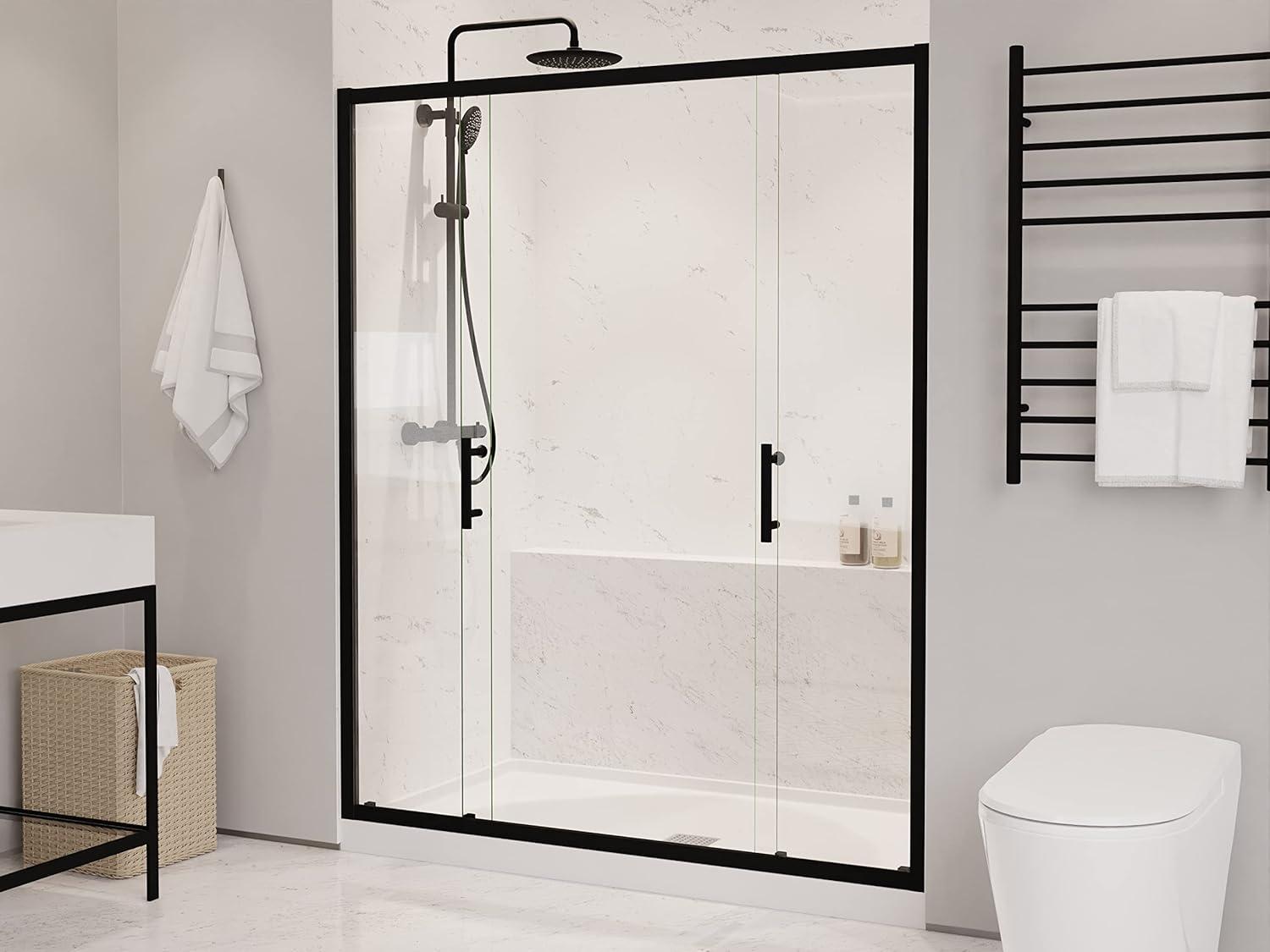 60" - 60.4" W x 70" H Framed Shower Door