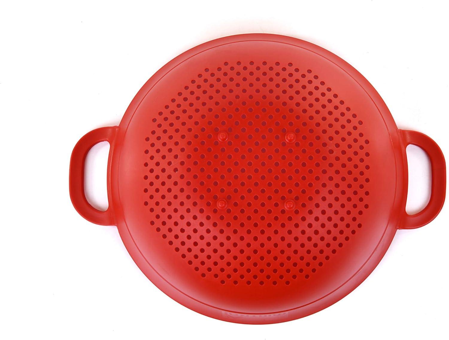 Plastic Strainer Colanders Set (3 Pack) (Red)