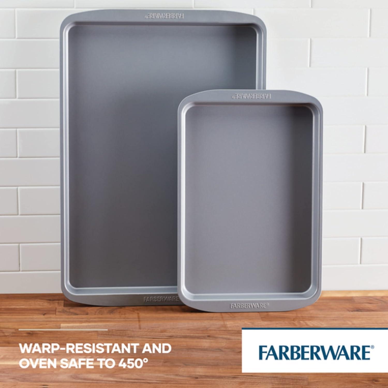 Farberware Insulated 2pc Bakeware Set: 13"x18" Half Sheet Pans