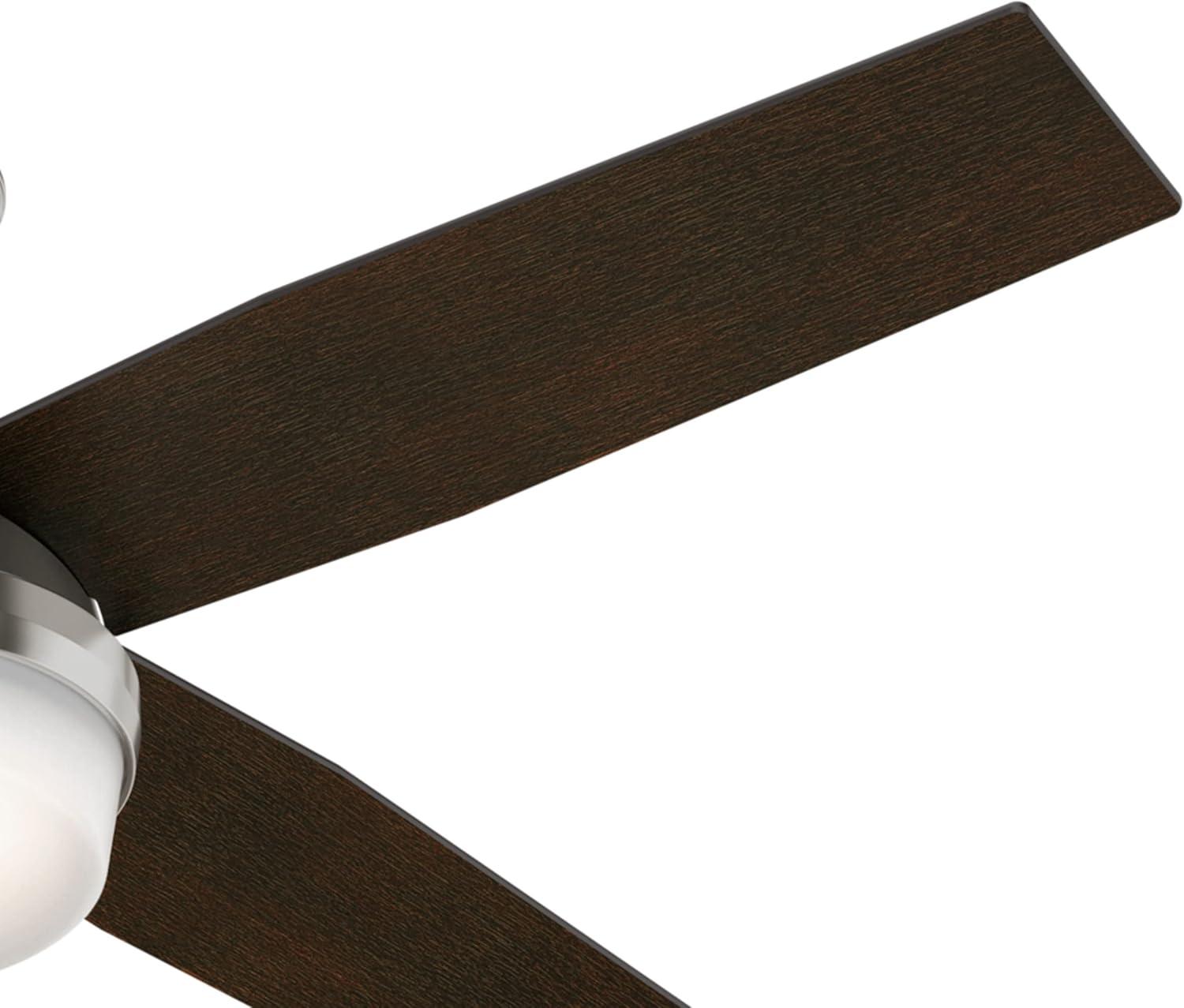 Dempsey 52" 4 - Blade Contemporary Indoor Ceiling Fan with Lights and Remote