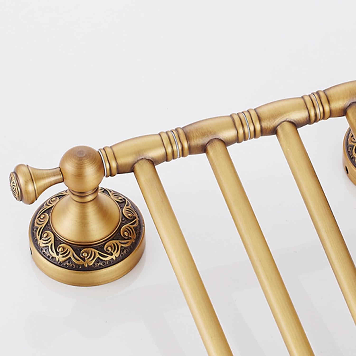 Blooming B0CG8YGM7N Bronze Folding 4-Arm Towel Rack