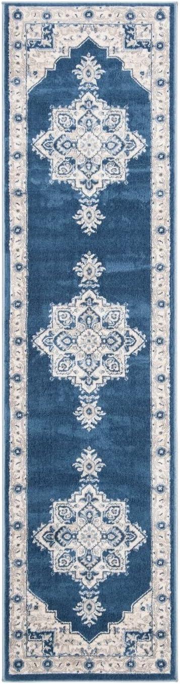 SAFAVIEH Brentwood Jameson Floral Bordered Area Rug, 12' x 15', Cream/Grey