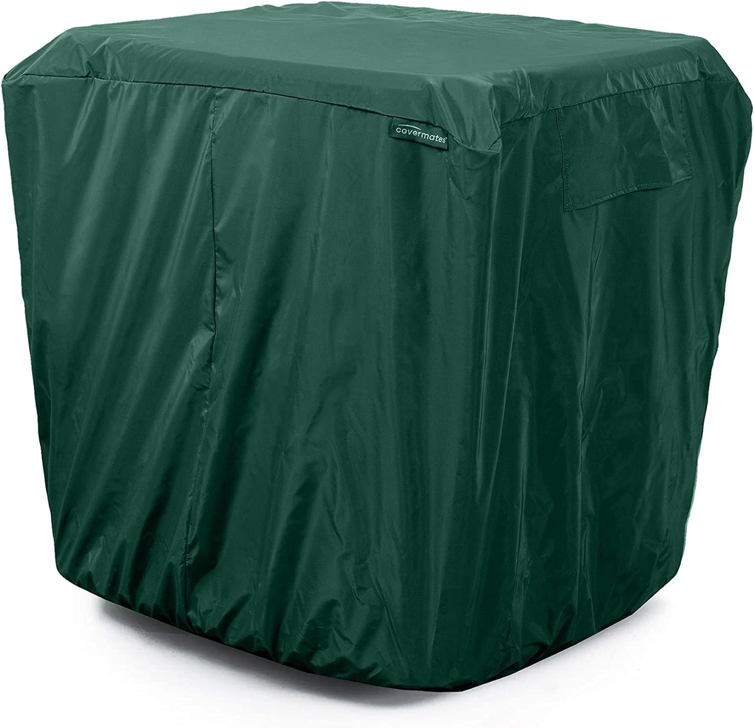 Covermates Air Conditioner Cover - Weather Resistant Outdoor Cover, Air Conditioner Winter Cover for Outdoor Units, Classic 12-Guage Vinyl, 24W x 24D x 30H, Green