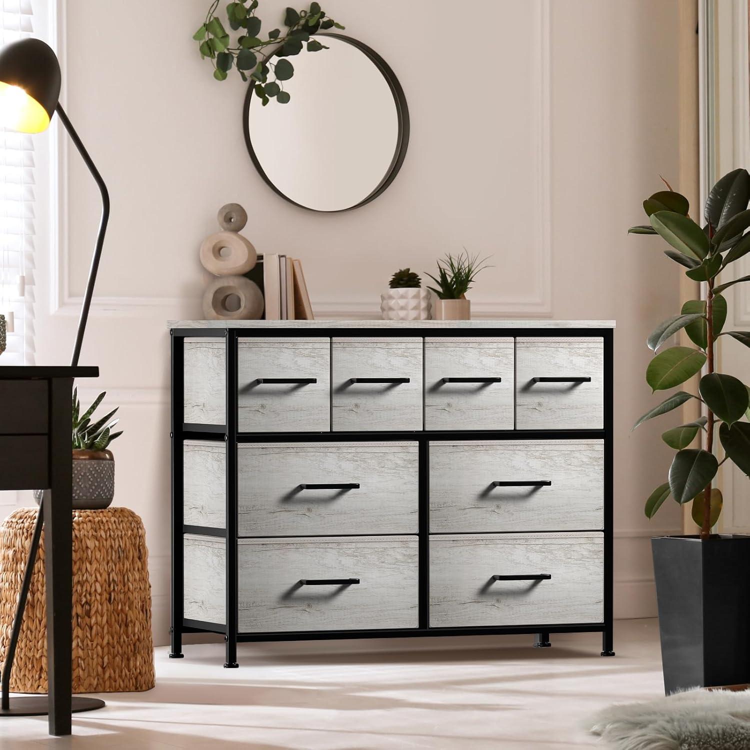 Sorbus Sorbus 8 Drawers Chest Dresser with Knob Handle