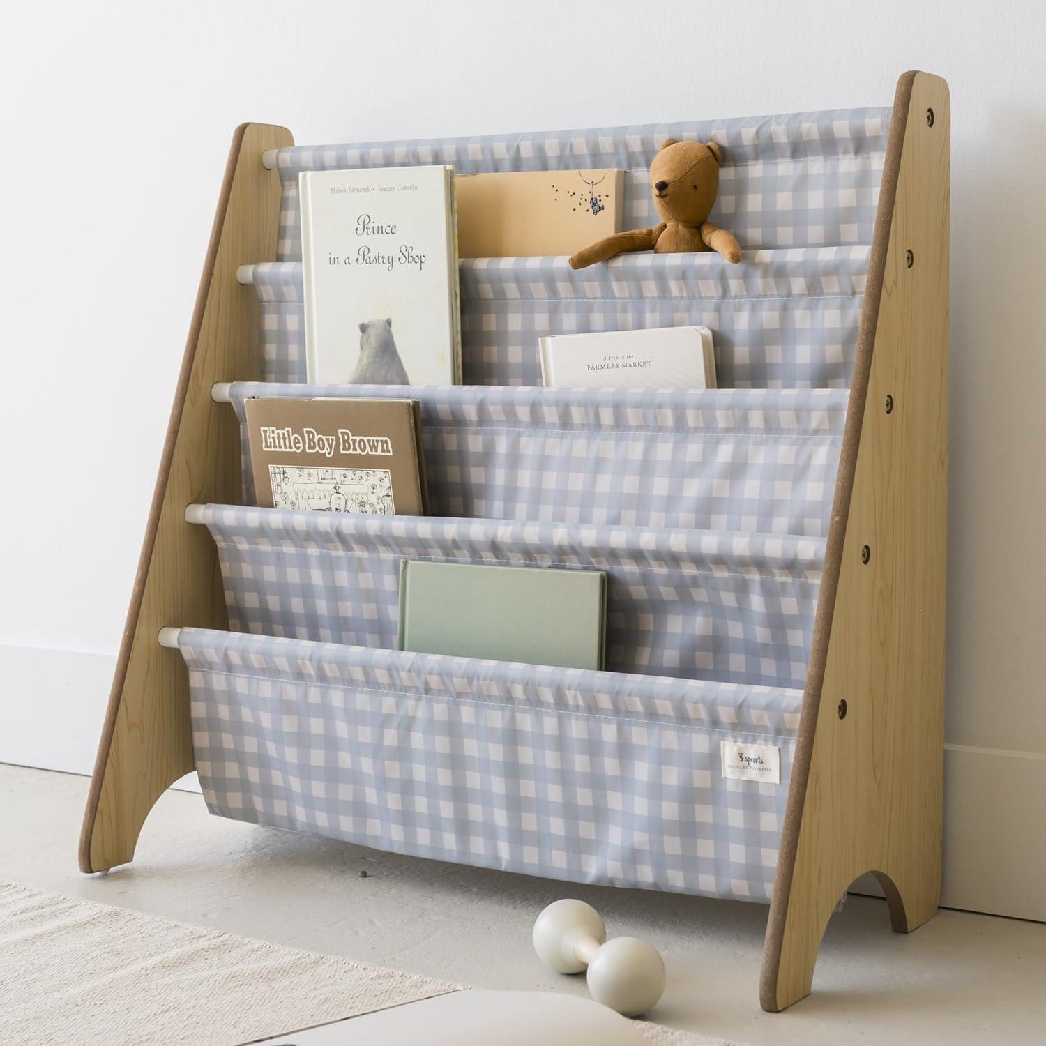 3 Sprouts 3 Sprouts - Book Shelf - Kids Book Rack Organizer  - Baby Room Bookcase