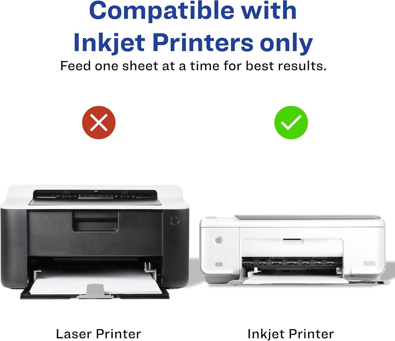 Avery Printable Postcards with Sure Feed, 4" x 6",White (8386)