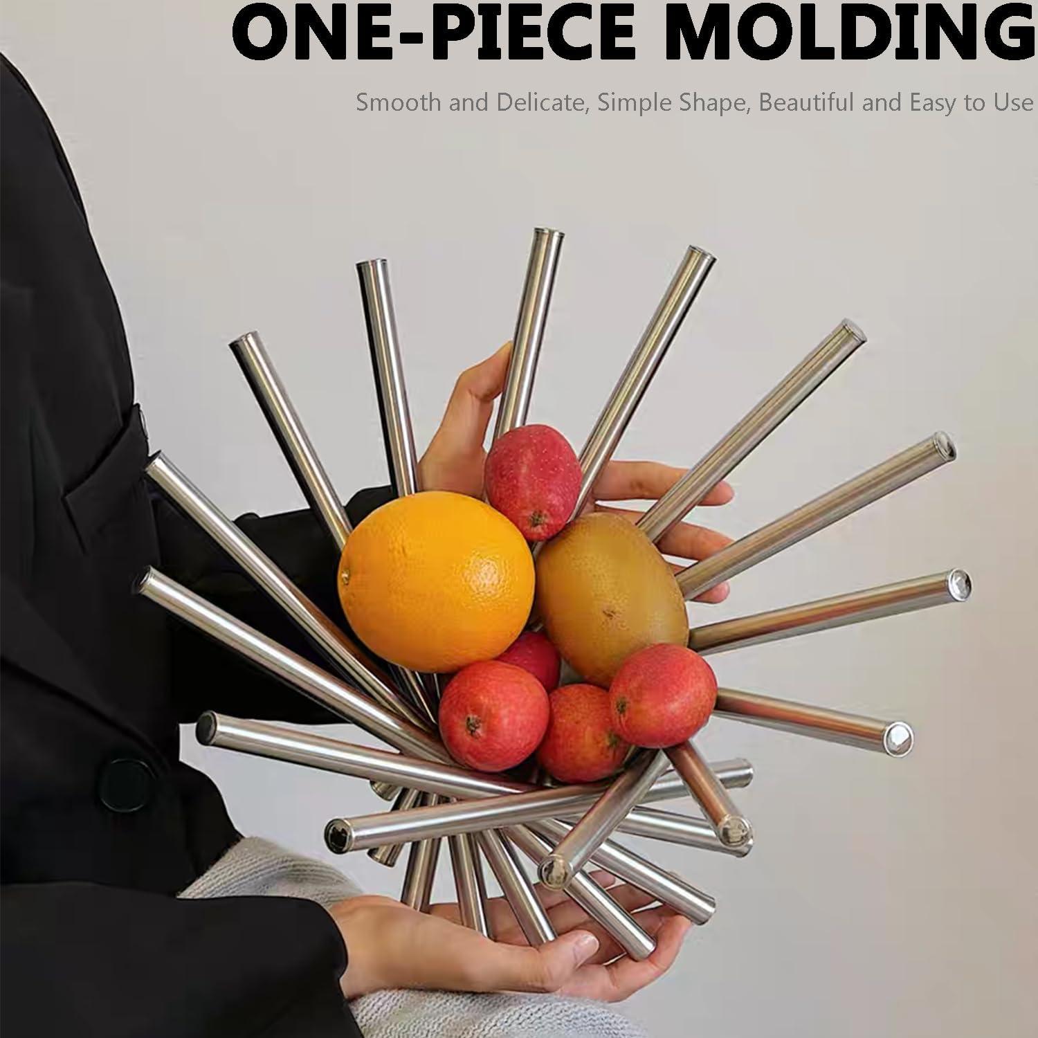 Large Stainless Steel Modern Foldable Fruit Basket