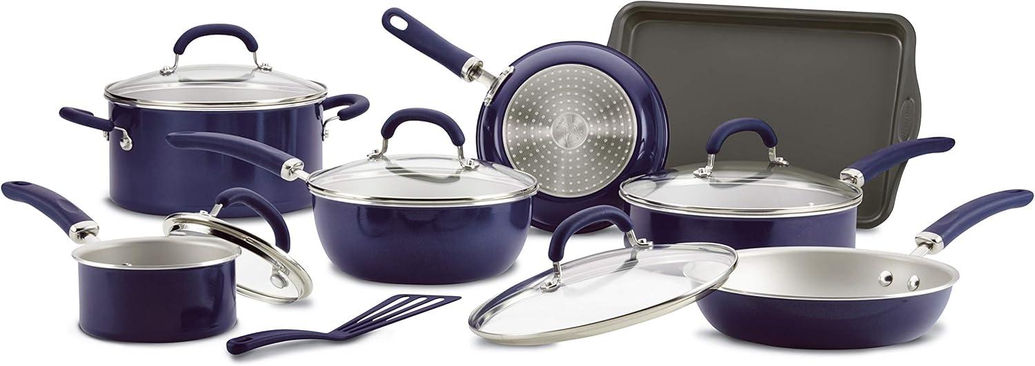 Rachael Ray Rachael Ray Create Delicious Aluminum Nonstick Cookware Induction Cookware Set, 13-Piece