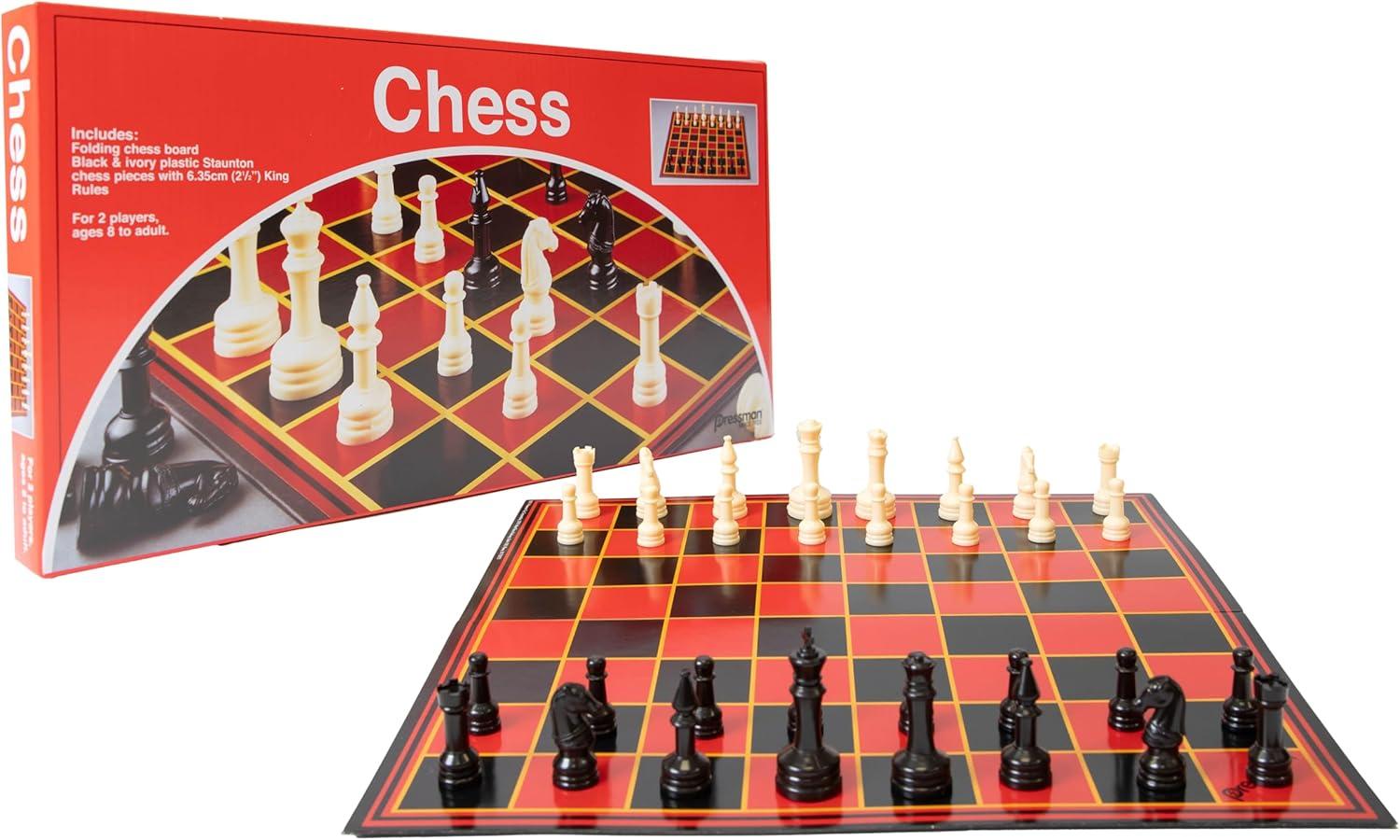 Pressman Chess Set Board Game - Board Games for Kids & Adults, Classic Board Games