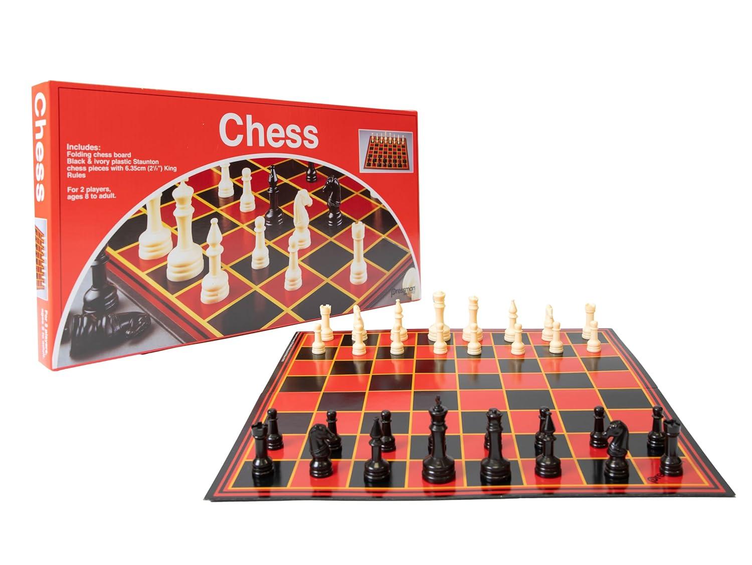 Pressman Chess Set Board Game - Board Games for Kids & Adults, Classic Board Games