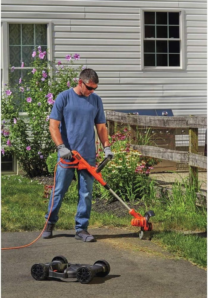 BLACK+DECKER Electric Lawn Mower, String Trimmer, Edger, 3-In-1, Corded, (BESTA512CM)