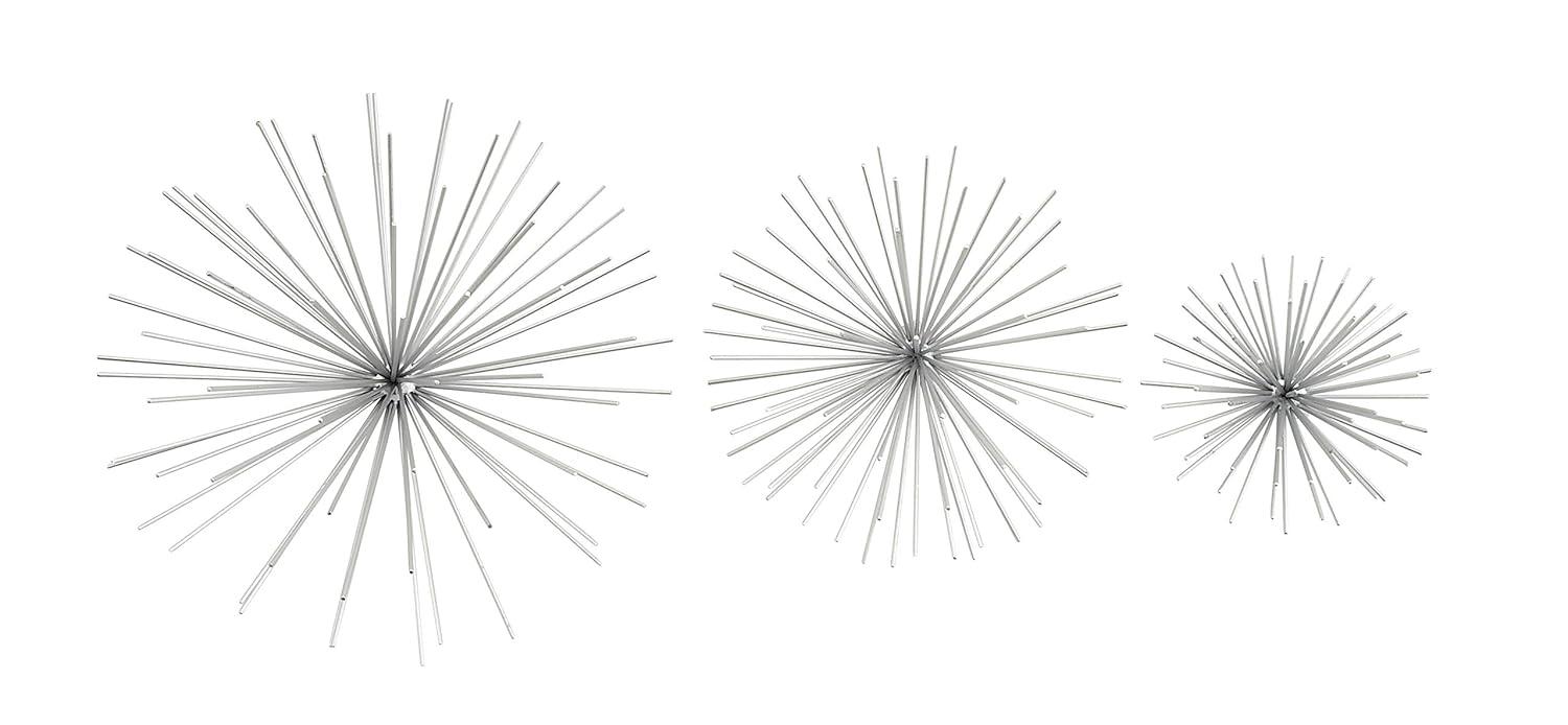 CosmoLiving by Cosmopolitan Metal 3D Long Spike Starburst Home Wall Decor Set