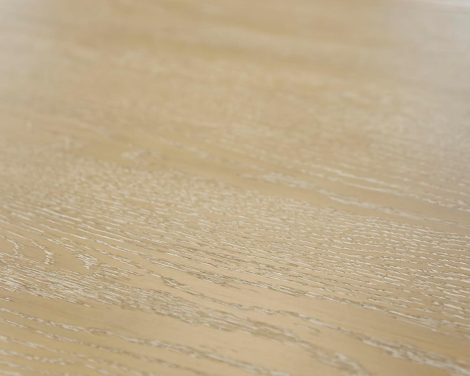 Modern Wood Rectangular Kitchen Table with Eight Chairs Light Brown