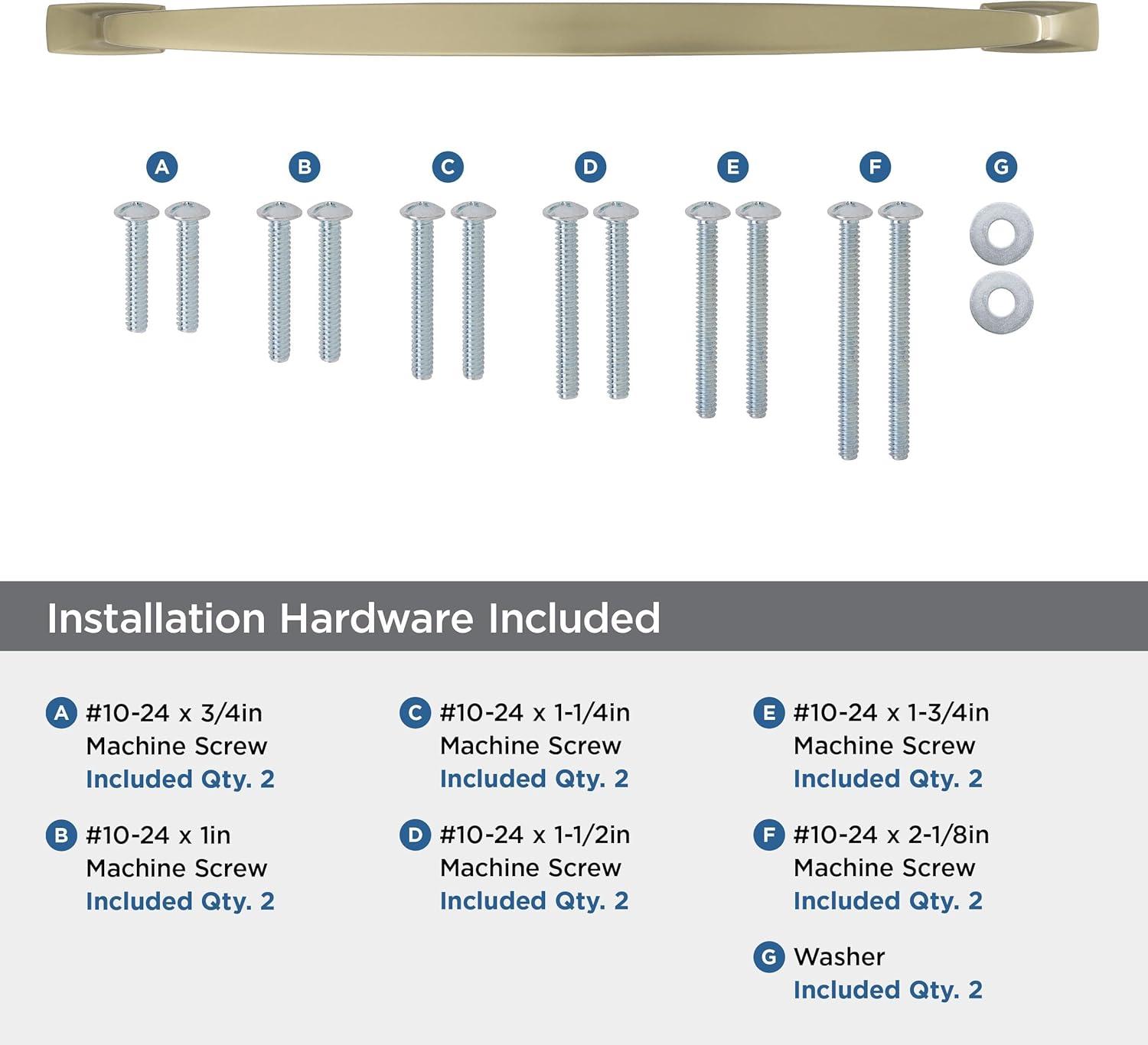 Amerock Highland Ridge 18 inch (457mm) Center-to-Center Golden Champagne Appliance Pull