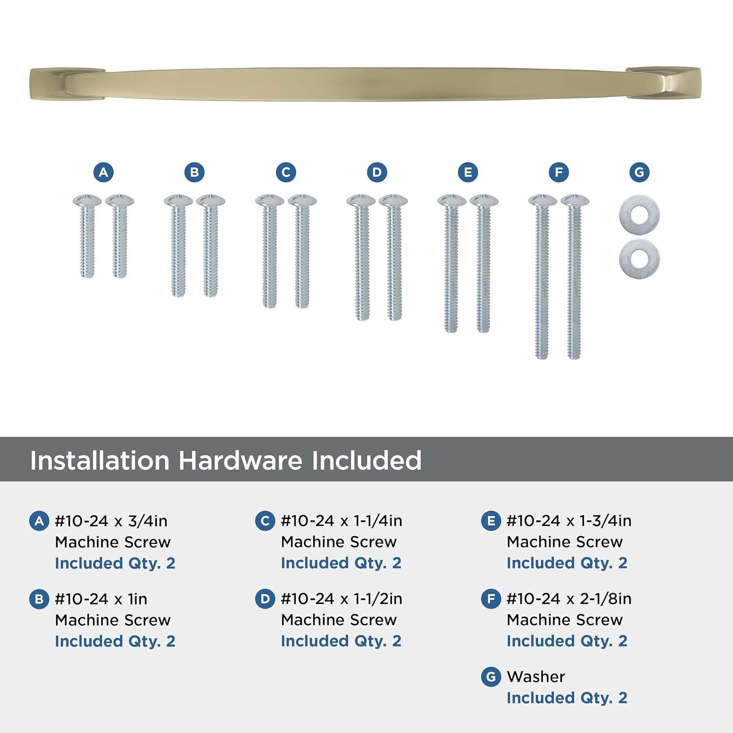 Amerock Highland Ridge 18 inch (457mm) Center-to-Center Golden Champagne Appliance Pull