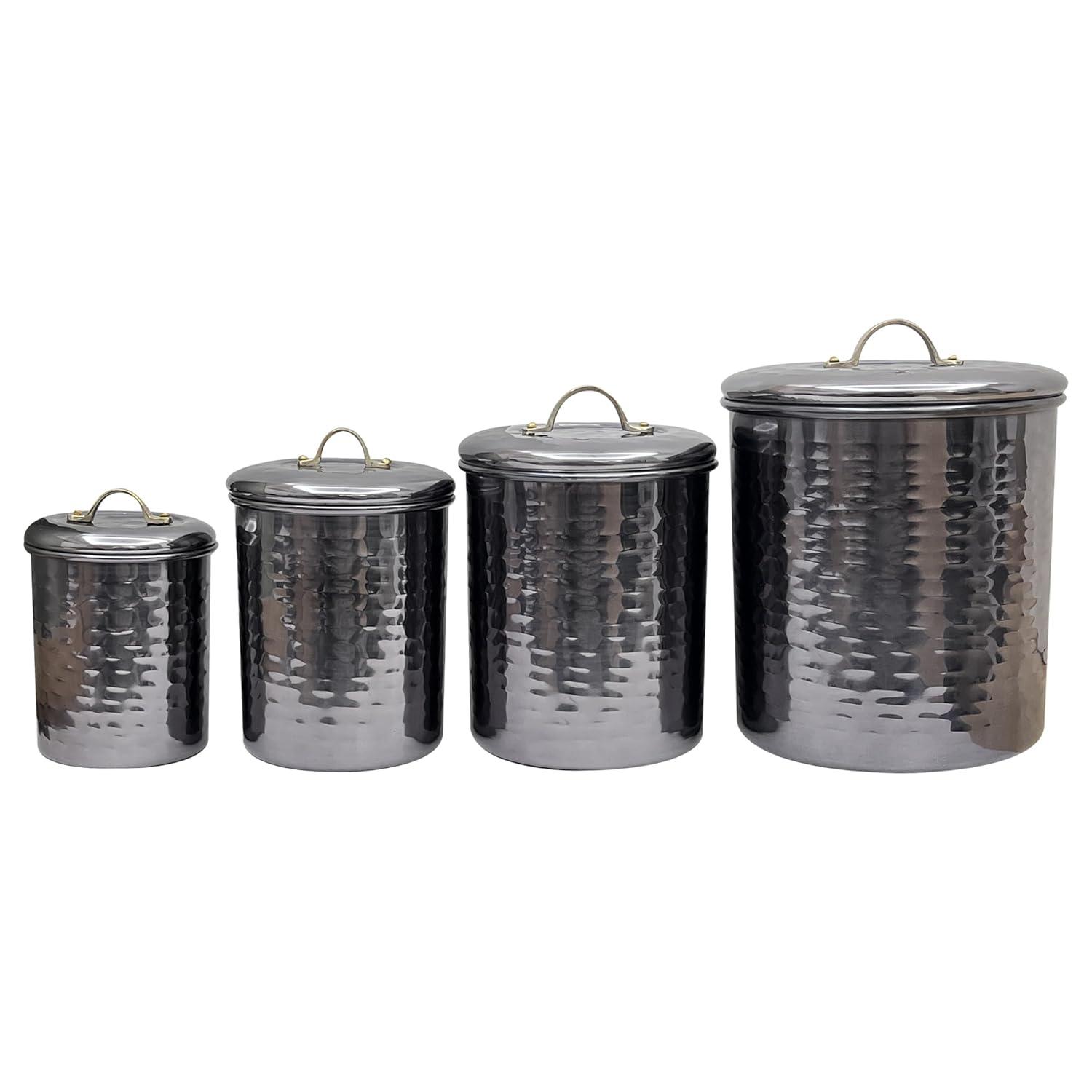 Winston Porter Stainless Steel Canister - Set of 4