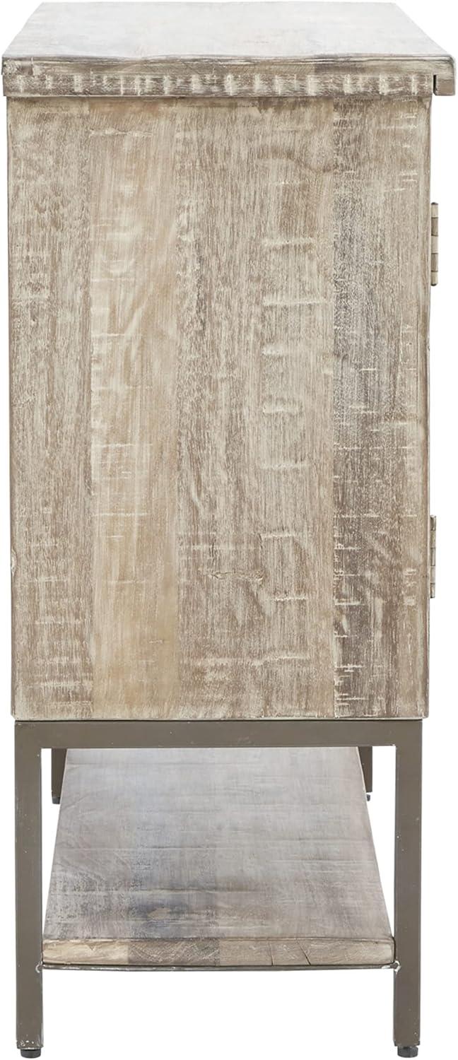 Laddford Solid Wood 2 - Door Accent Cabinet