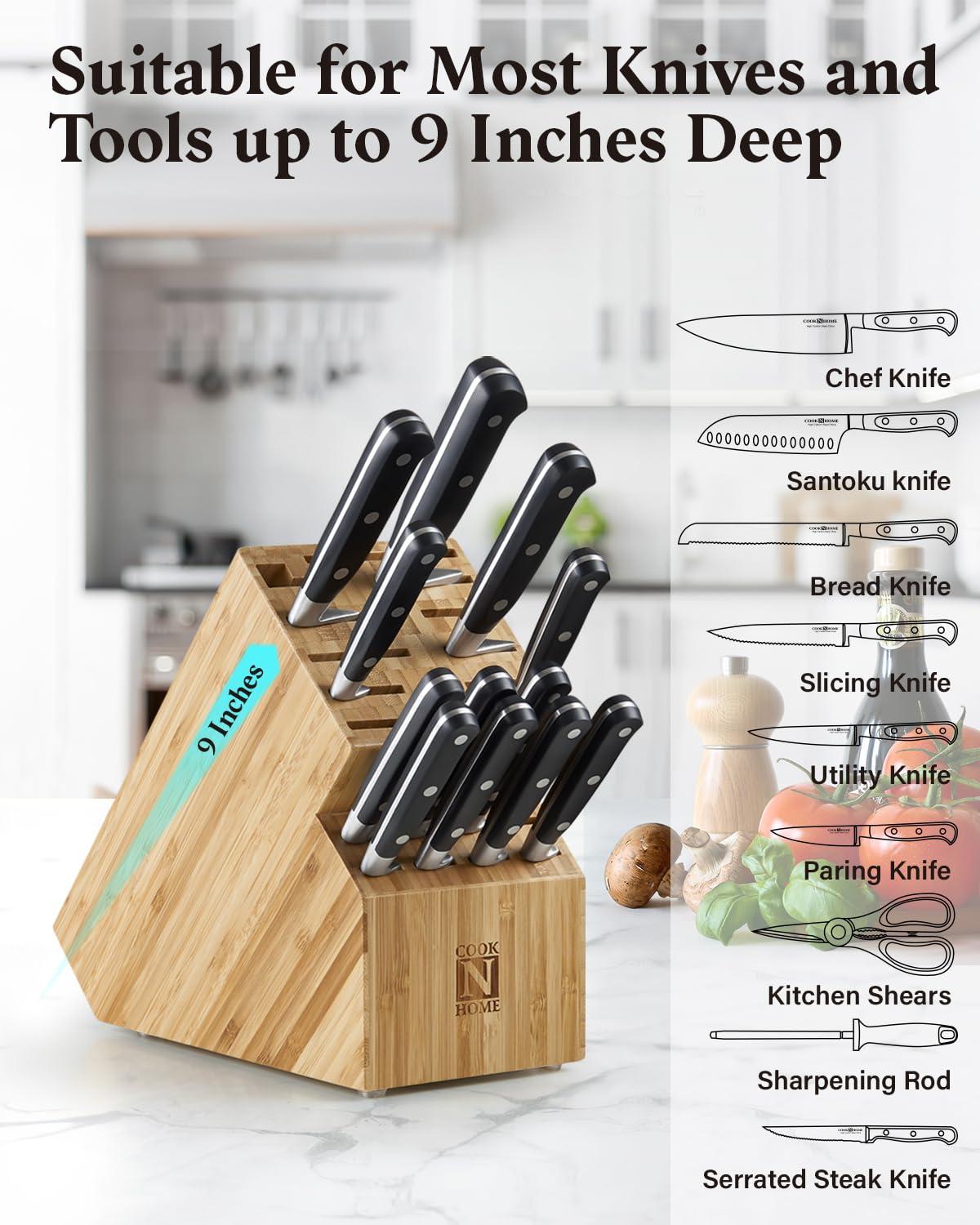 Cook N Home Cook N Home Knife Storage Block Without Knives