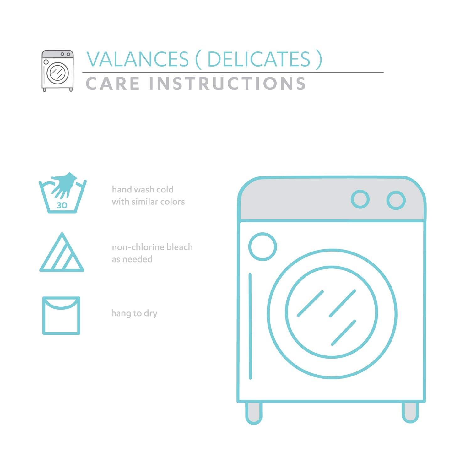 Lush Decor Gigi Scalloped Window Valance