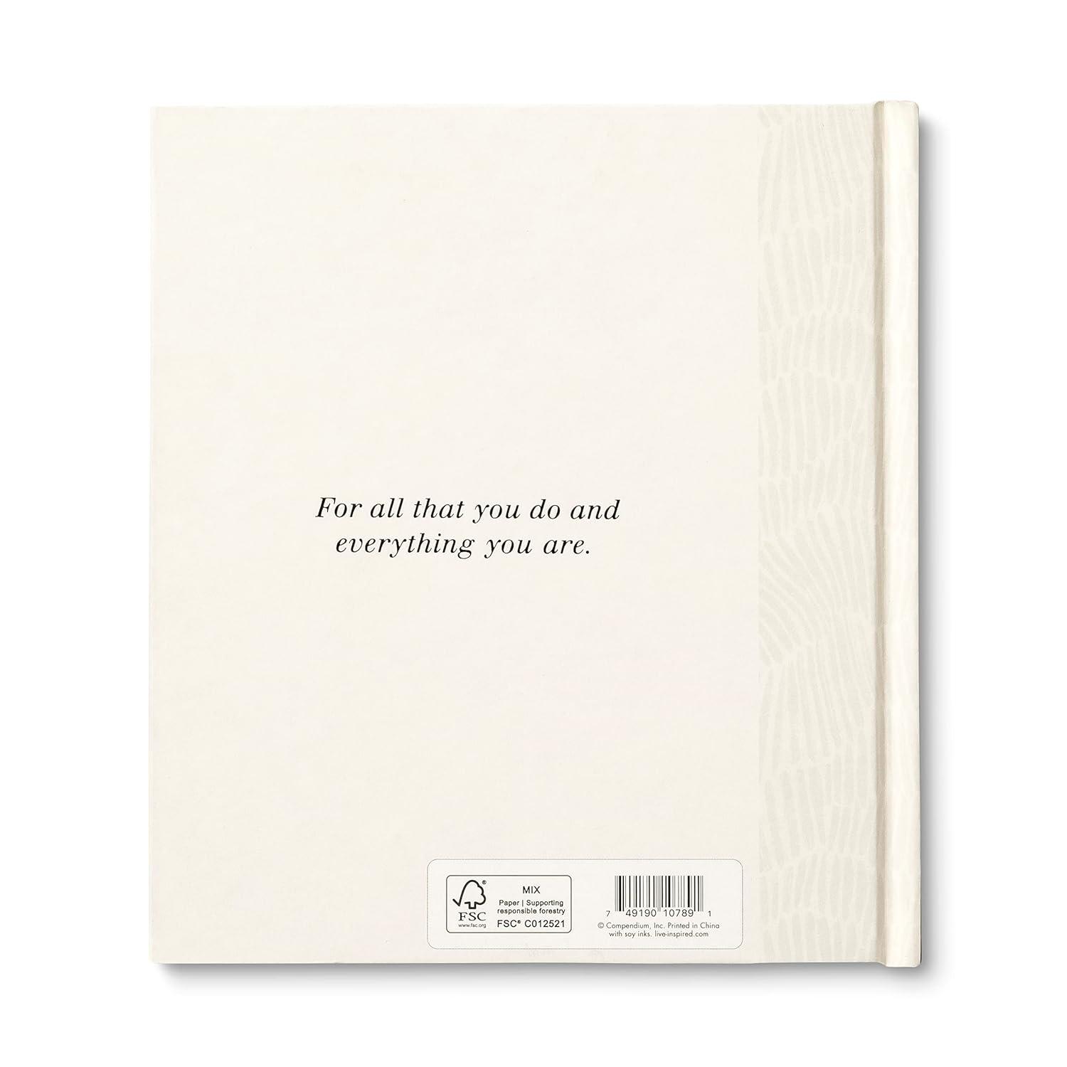 Elegant White Hardcover Self-Help Gratitude Book
