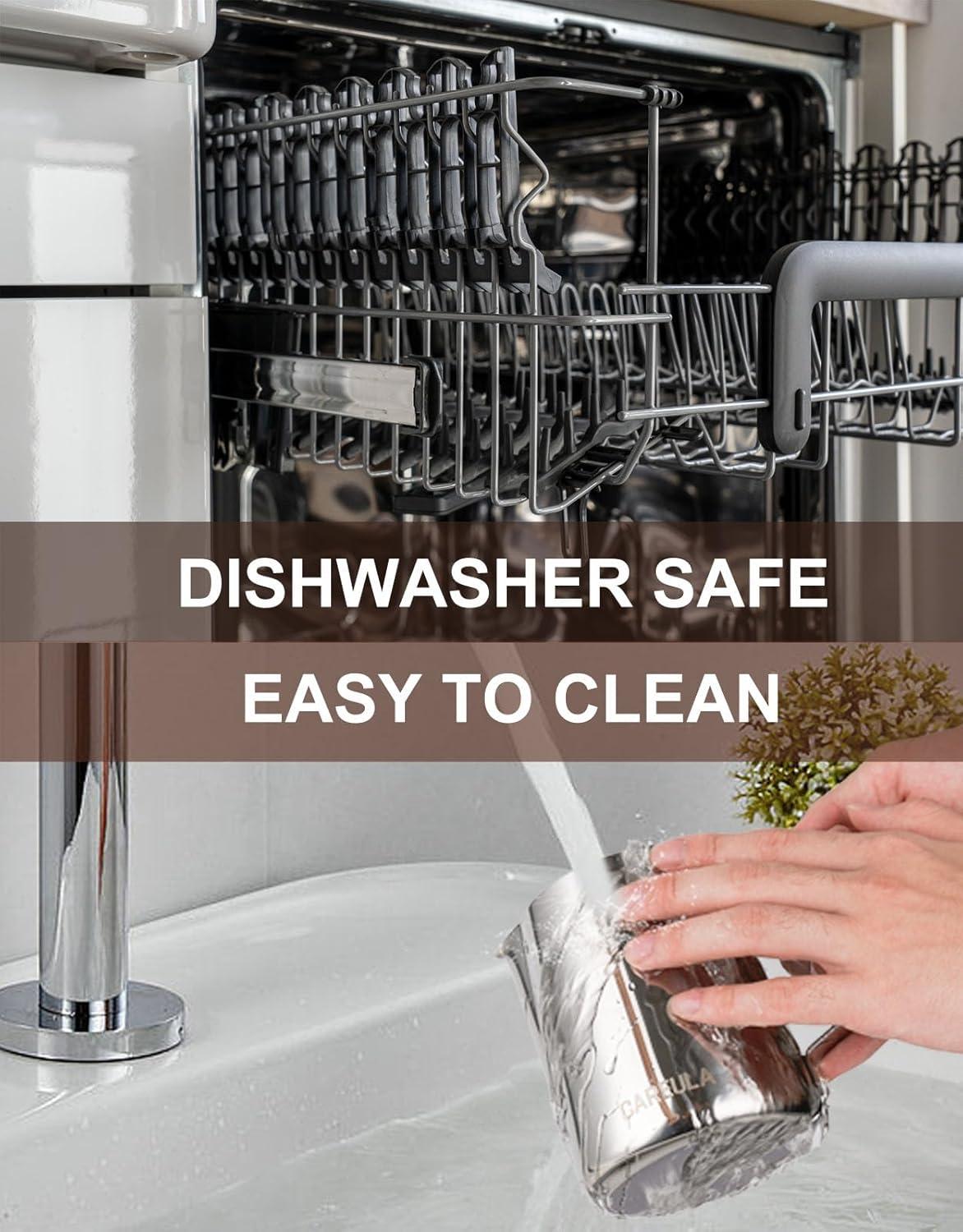 Milk Frothing Pitcher, 20oz Stainless Steel Milk Frother Cup Steaming Pitcher, Coffee Bar Cappuccino Espresso Machine Accessories Barista Tools, Metal Pitcher Milk Jug with Decorating Latte Art Pen