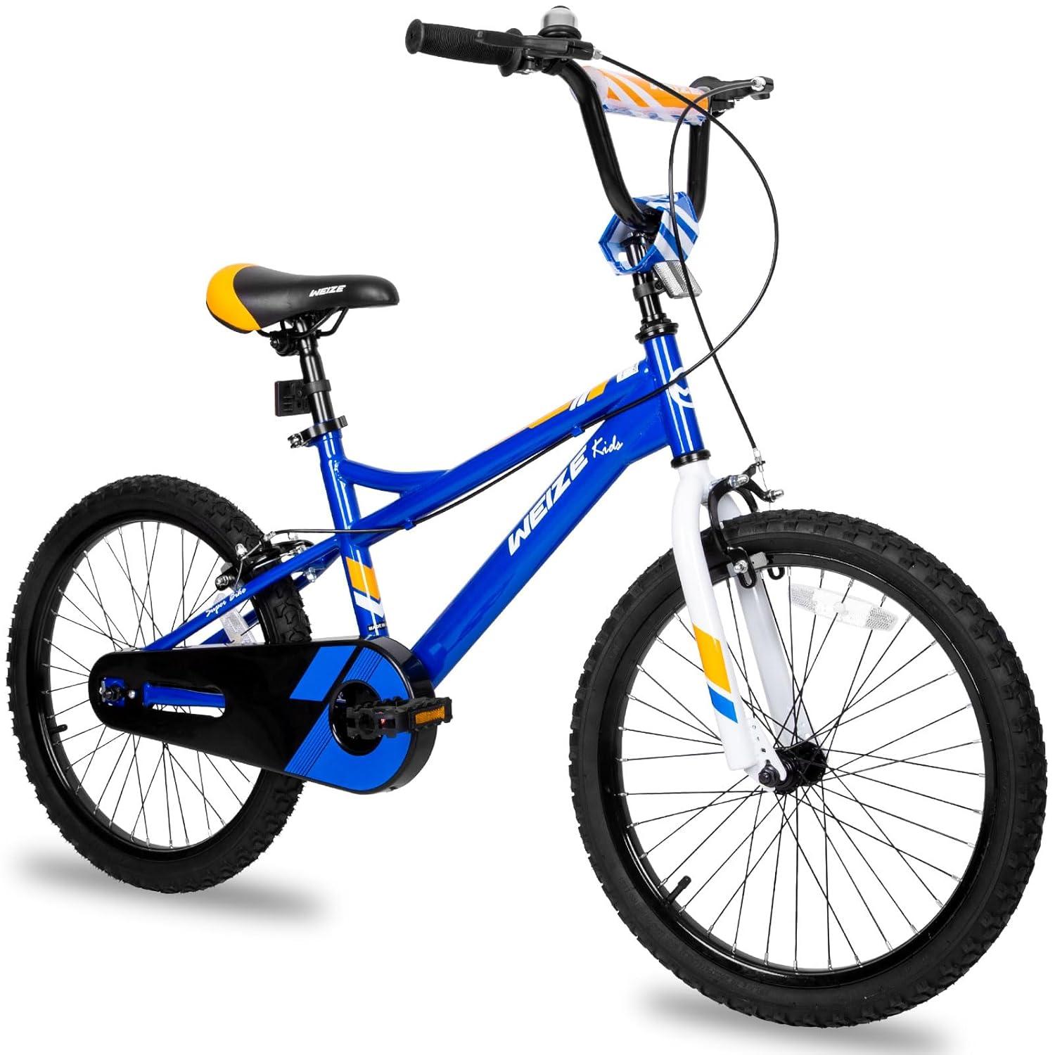 Kids Bike, 20 Inch Children Bicycle for Boys Girls Ages 6-12 Years Old, Rider Height 48-62 Inch, Coaster Brake (Blue)