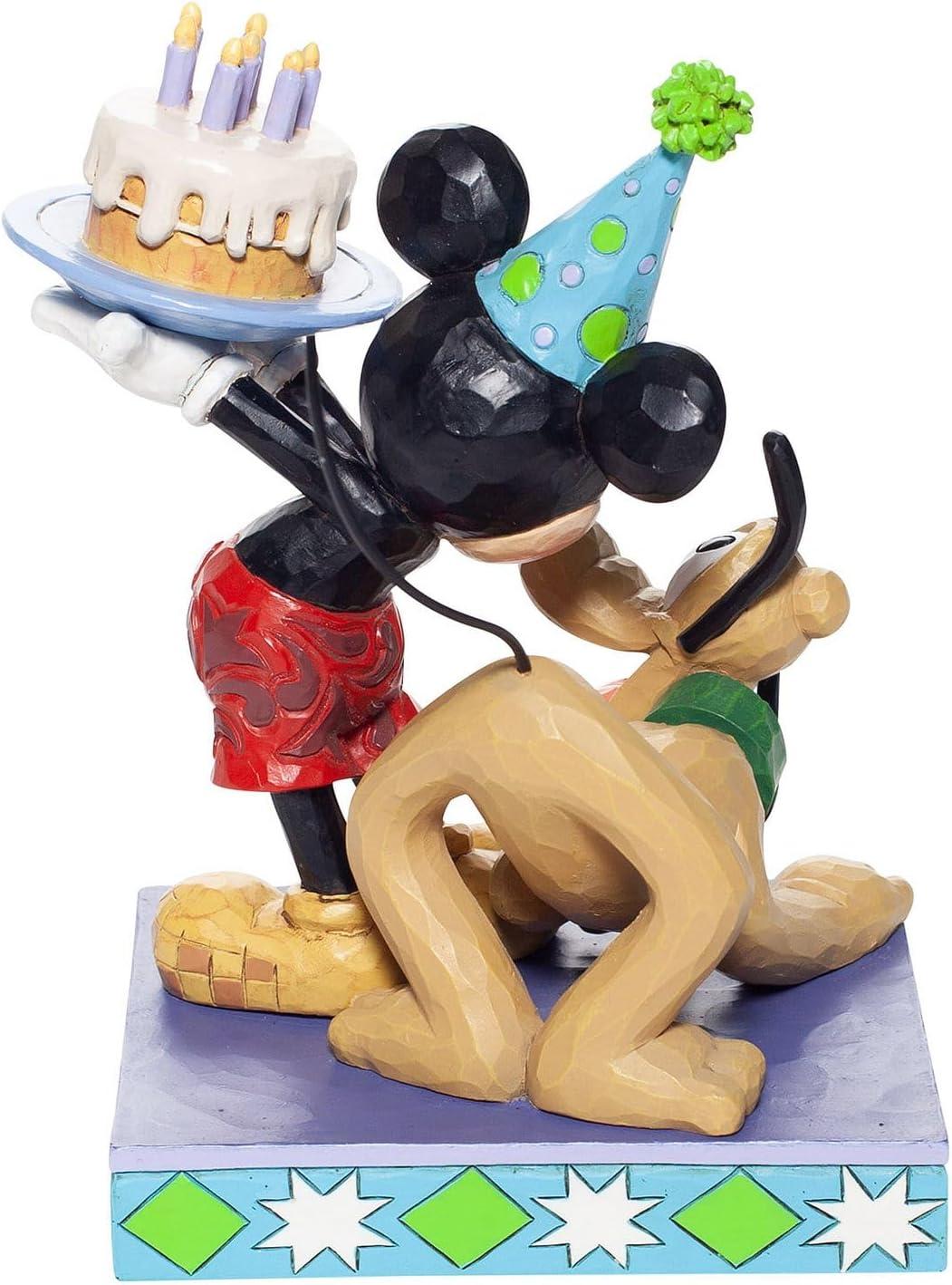 Enesco Disney Traditions By Jim Shore Pluto and Mickey Birthday Figurine