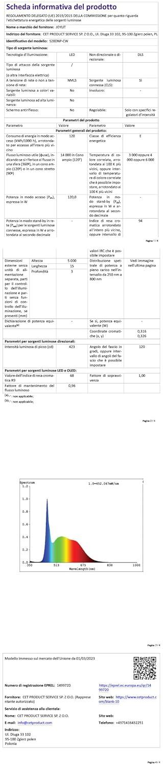 JOYLIT 24V LED Strip Warm White 3000K Dual Row 272LEDs/M 16.4FT, UL Listed Pro 792LM/FT CRI 92+ Dimmable Tape Lights 120W, 13000LM Ultra Bright Task Light Strip for Commercial, Home