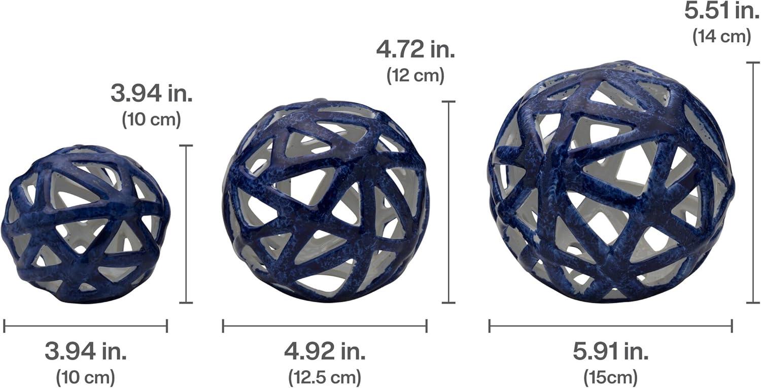 Elements 3 Piece Decorative Spheres Sculpture Set