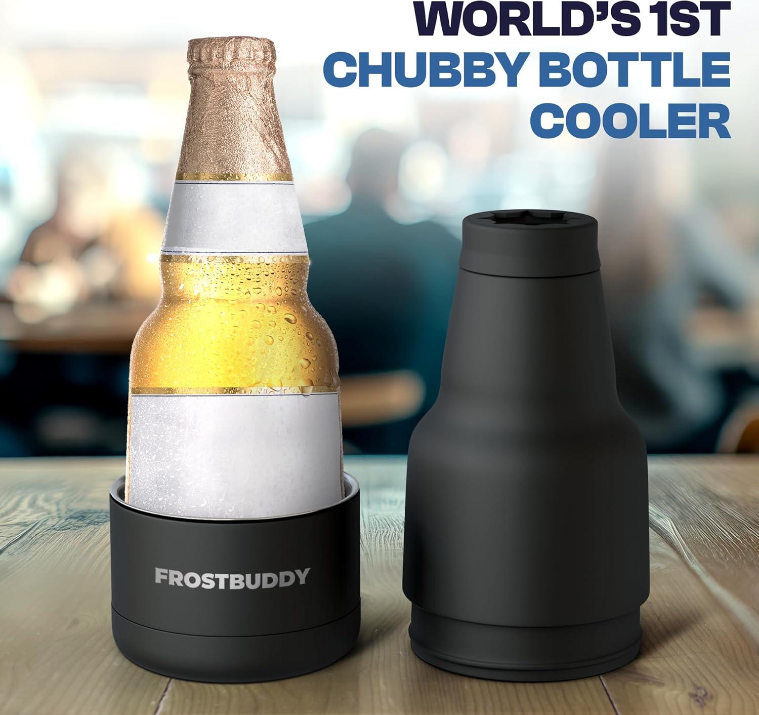 Frost Buddy - Modelo Beer Cooler Bottle - Beer Cooler - Double Wall Vacuum Insulated for Ice Cold Beer - Stainless Steel (Mexico)