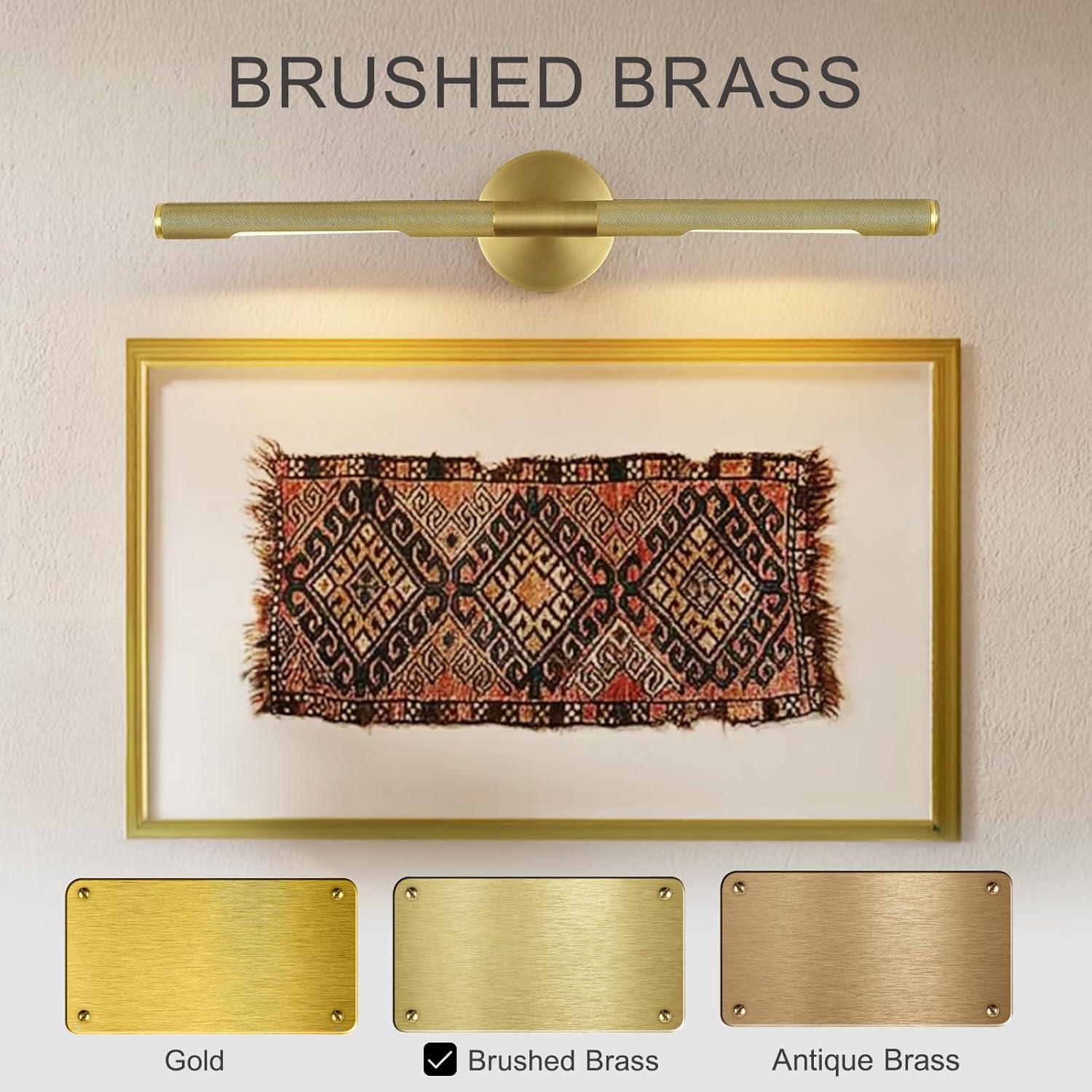 19" Dimmable Luxury LED Wall Sconce 360° Rotatable Picture Light (Bulb Included))