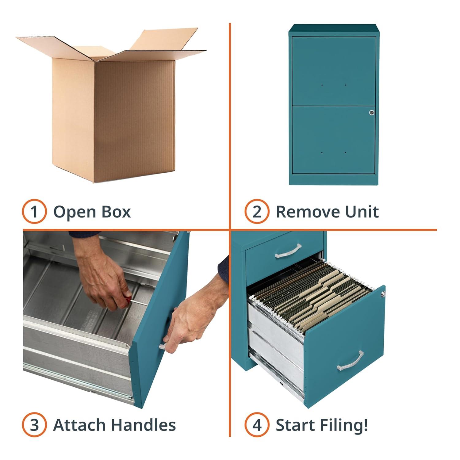 Lorell Soho 2-Drawer File Cabinet