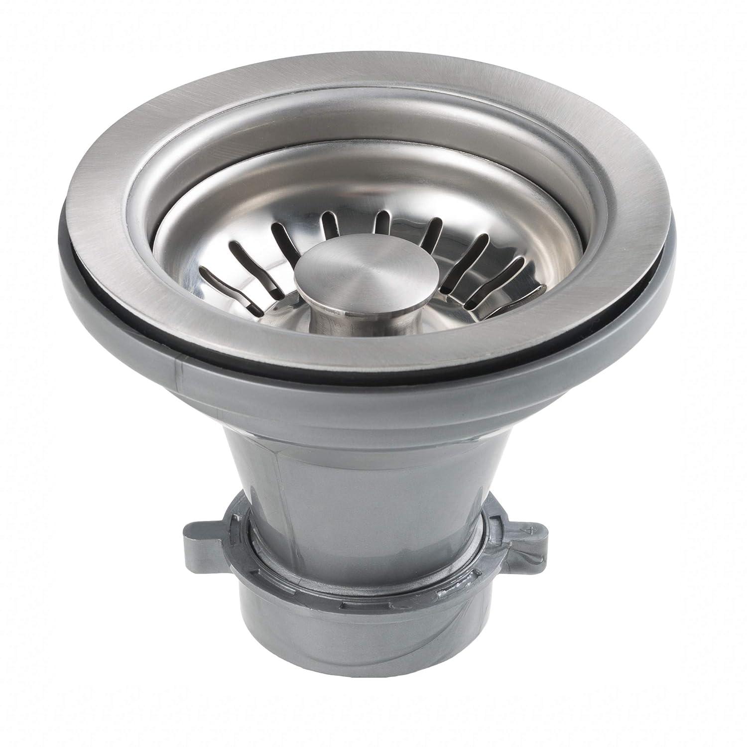 KRAUS 25 inch L Topmount Single Bowl 18 Gauge Stainless Steel Kitchen Sink with NoiseDefend Soundproofing