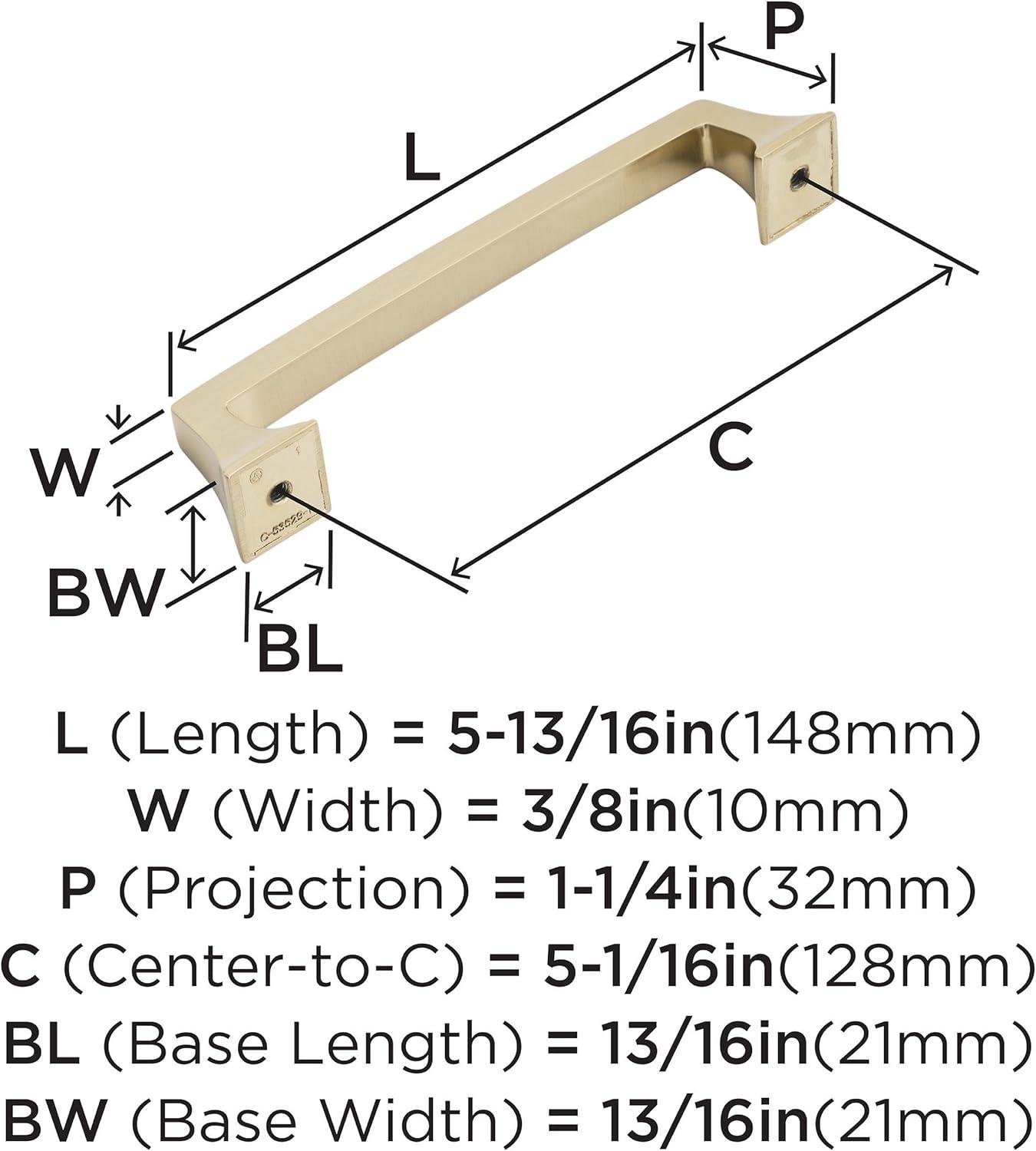 Champagne Bronze 5-1/16" Metal Cabinet Drawer Pull