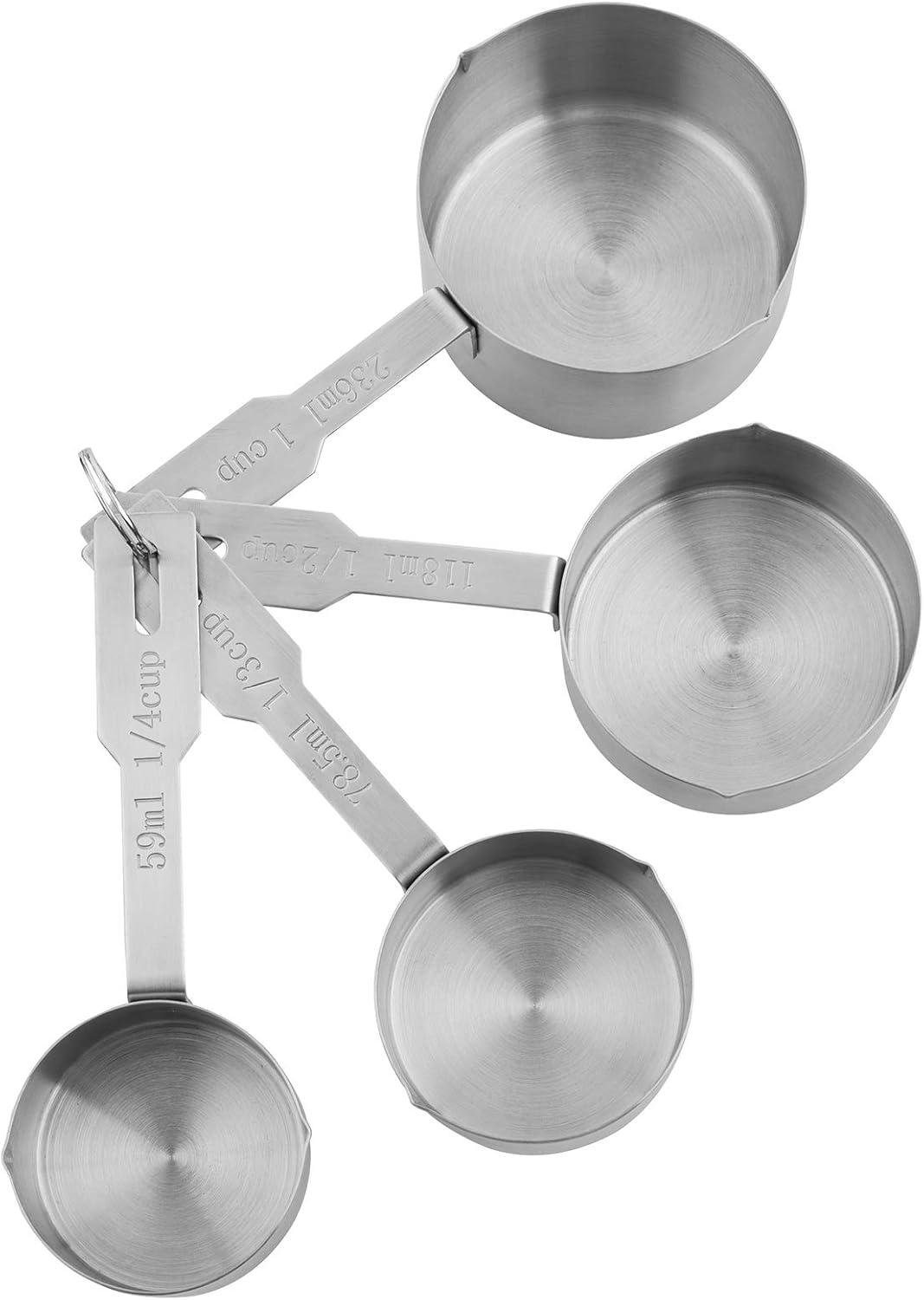 Fox Run Brands Deluxe 4-Pieces Stainless Steel Measuring Cup Set