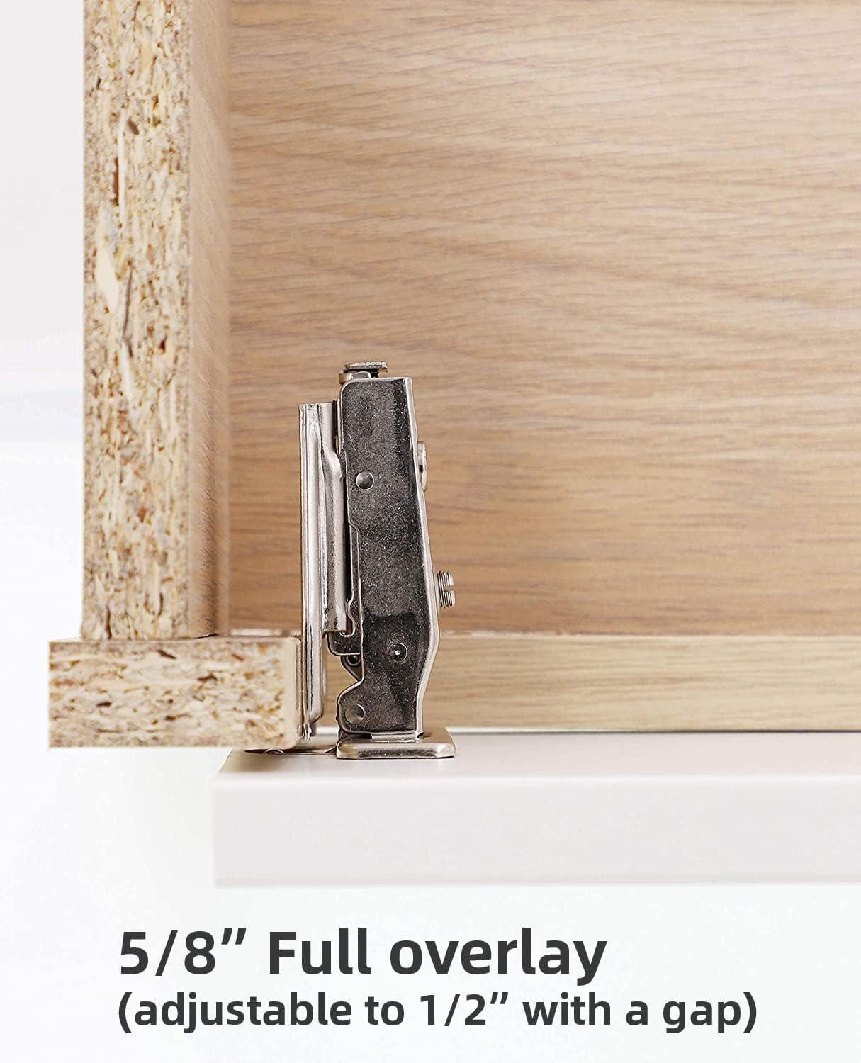 Overlay 105° Face Frame Concealed Cabinet Door Hinge -3 Way Adjustability