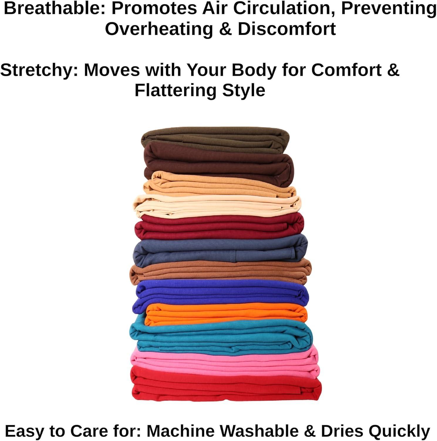 FabricLA Cotton Spandex Jersey Fabric - 10 oz, 4-Way Stretch, 60" Inch Wide by The Yard – Skirts, Tops, T-Shirts