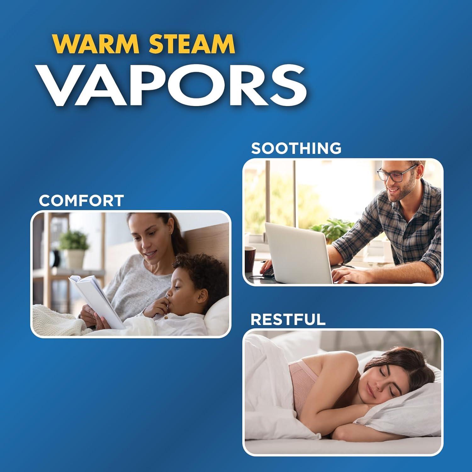Thera|Care Warm Steam Vaporizer for Small Size Rooms, No Filter Required, Cold and Congestion Relief