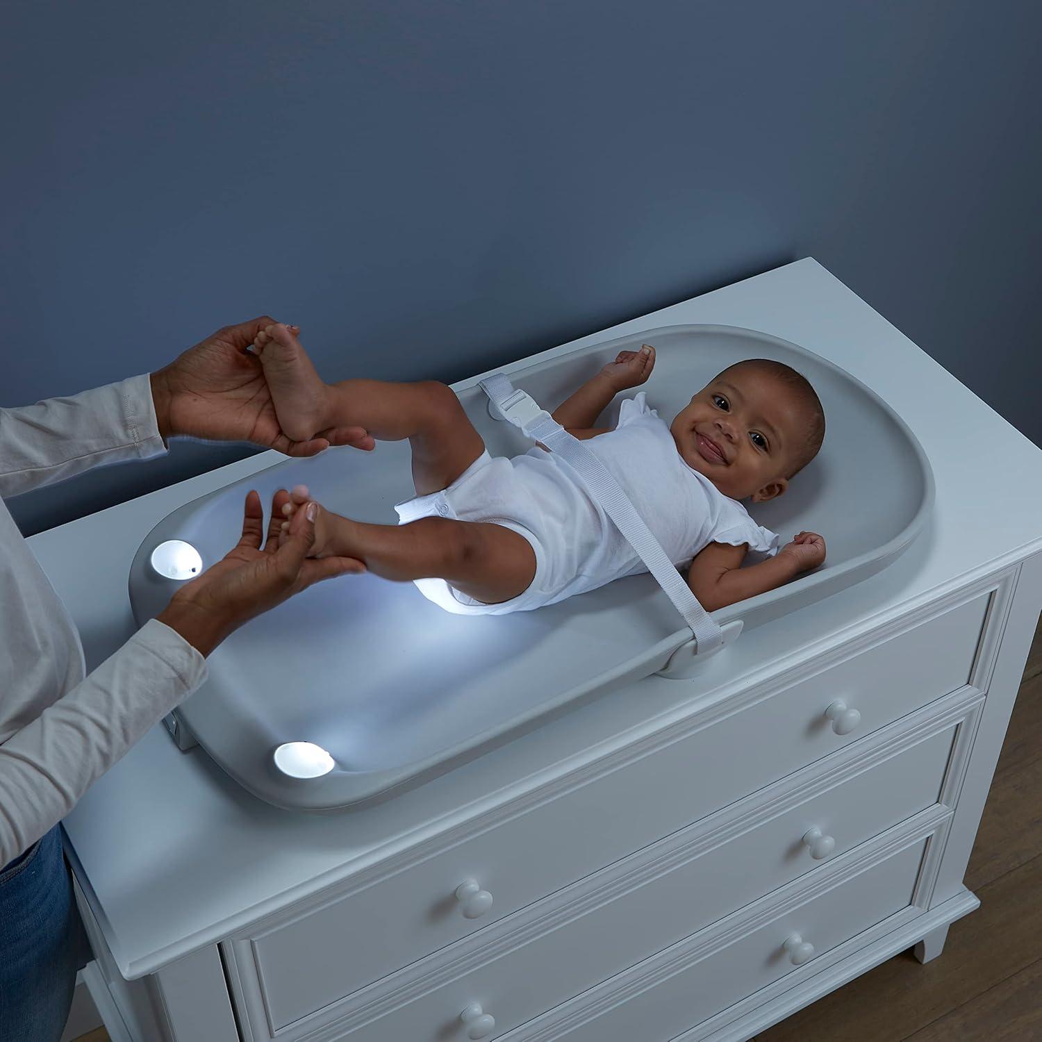 Contours Glow Motion Sensing Waterproof Light-Up Changing Pad for Dresser or Changing Table