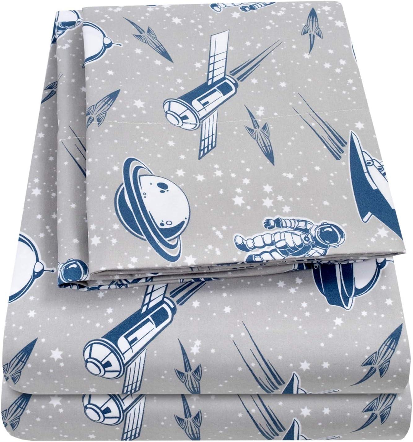 Ship Spaceships Kids Bed Sheet Set