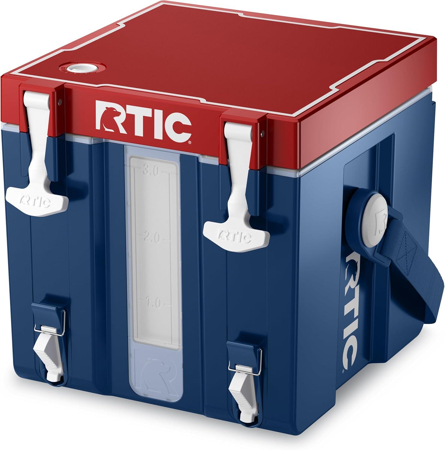 RTIC Halftime Water Cooler, 3 Gallon Hard-Sided Water Cooler, Patriot