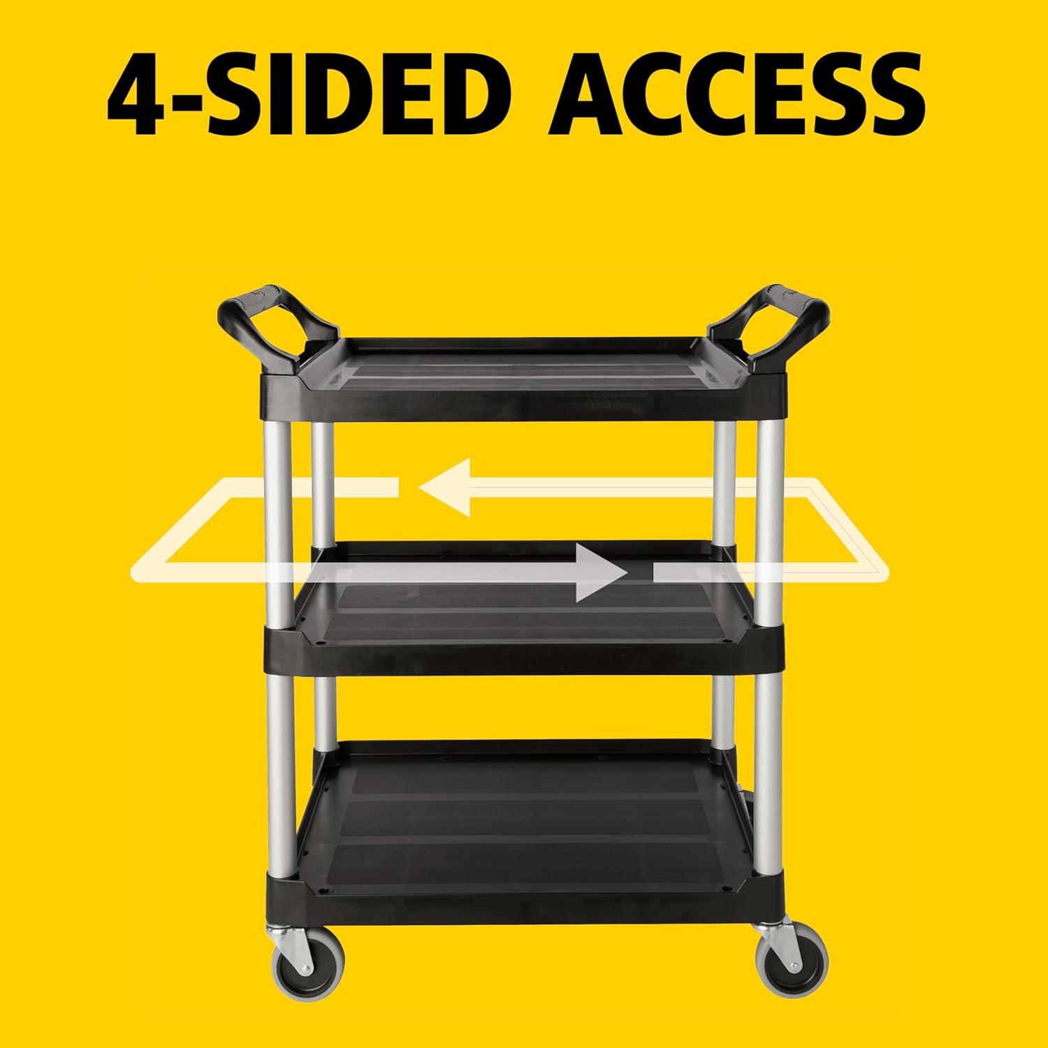 Rubbermaid Commercial Products 37.75'' H x 18.63'' W Utility Cart with Wheels