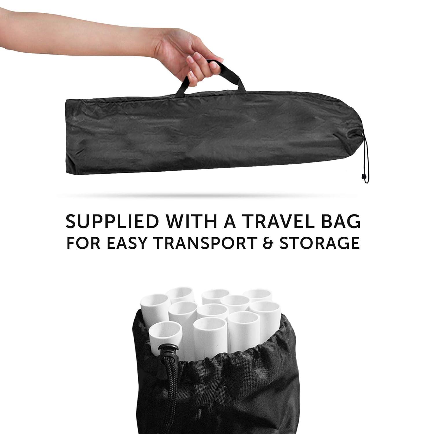 Better Sporting Dogs 4 Pack Adjustable Dog Agility Bar Jumps w/Cup Strips | Competition-Style Jump Cups for Height Class & Safe Displacement