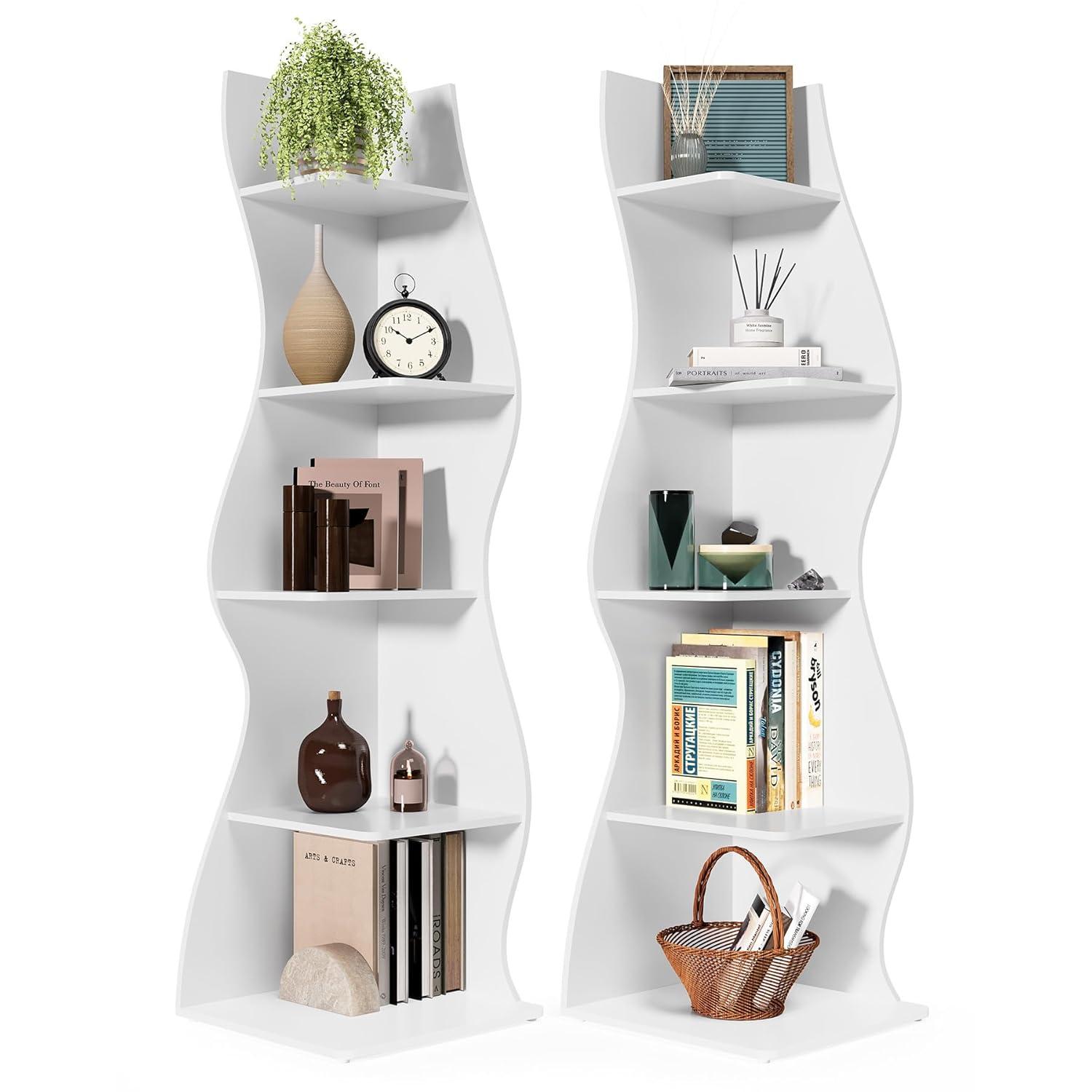 Millwood Pines Arhab Corner Bookcase