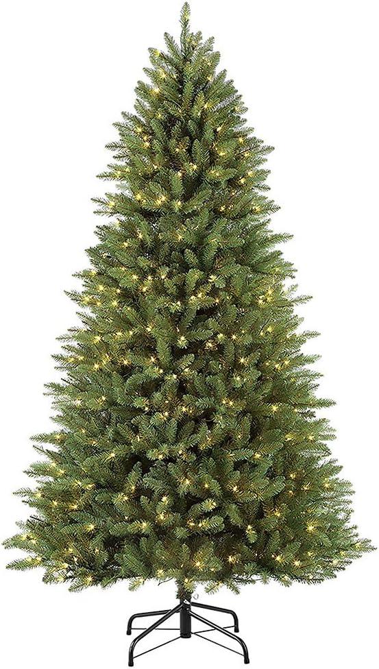 7.5 ft Pre-Lit Green Fraser Fir Artificial Christmas Tree with Clear Lights