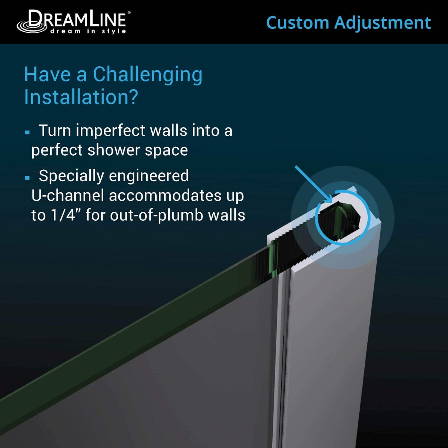 DreamLine Prism 38.13" x 72" Neo-Angle Pivot Shower Enclosure