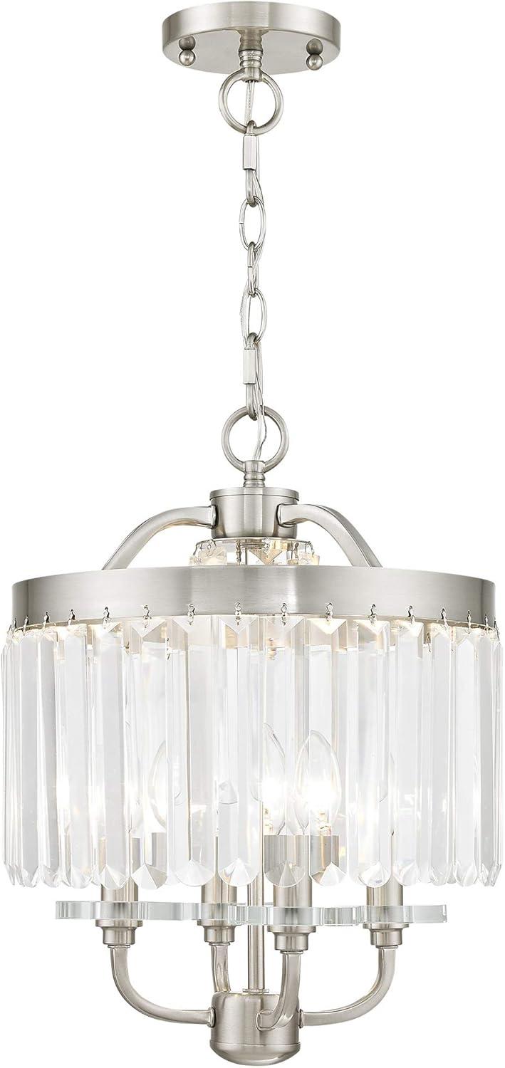 Livex Lighting Ashton 4 - Light Chandelier in  Brushed Nickel